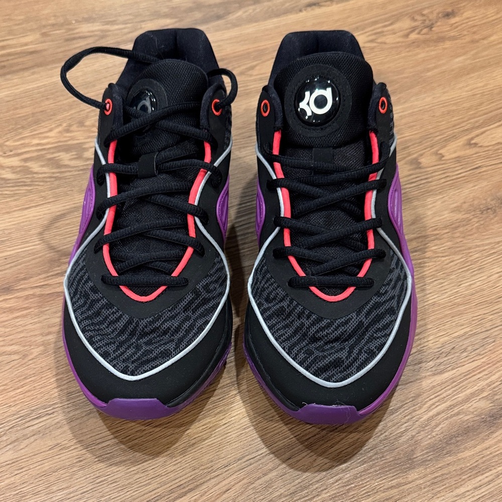 KD Black and Purple Athletic Basketball Sneakers